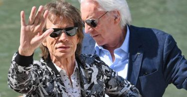 Mick Jagger e Donald Sutherland