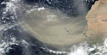 nuvem de poeira saara caribe