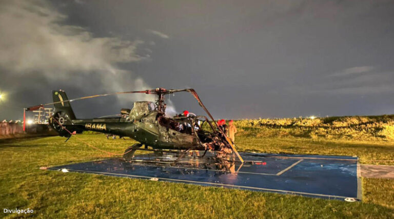 IBAMA helicótero incendiado