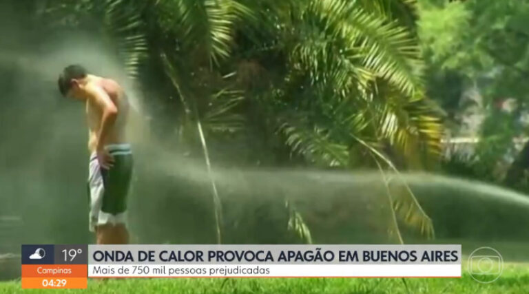 onda de calor apagão em buenos aires