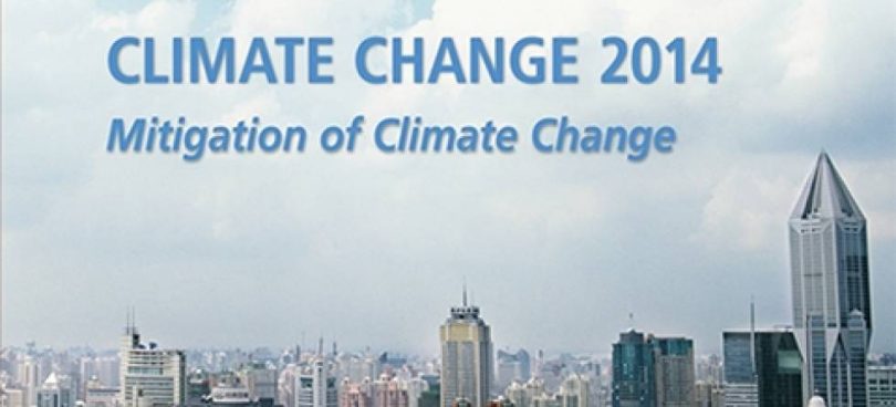 Capa do relatório do WG3 para a 6a avaliação do IPCC