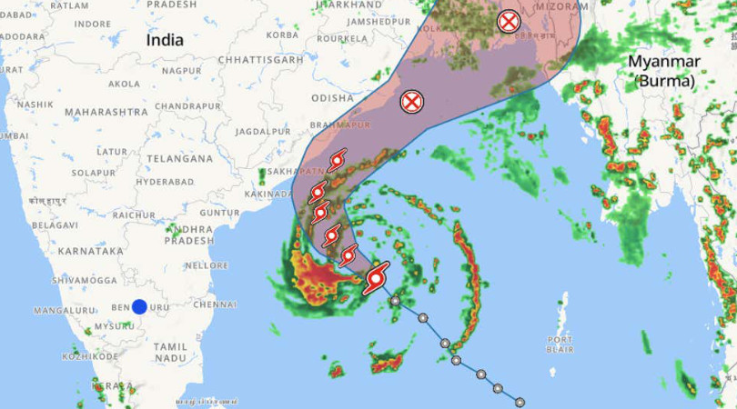 Índia ciclone Asani