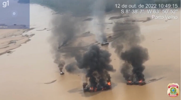 Rio Madeira destruição balsas ilegais