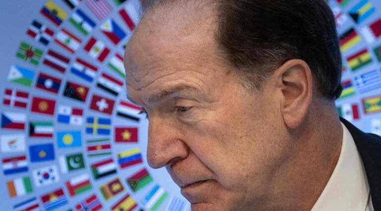 David Malpass negacionismo climático