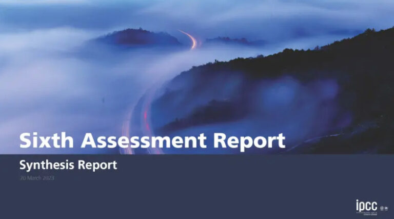 IPCC AR6 relatório síntese