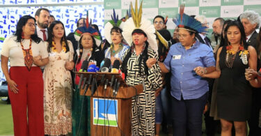 mulheres indígenas no Congresso