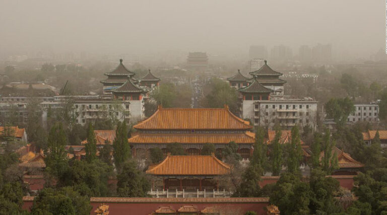 China tempestades de areia