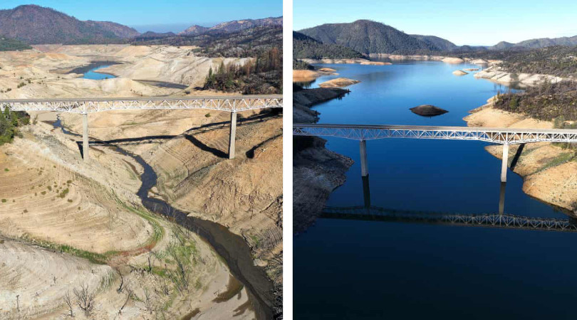 clima extremo crise hídrica Califórnia