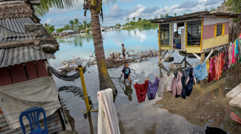 mudança climática elevação mar