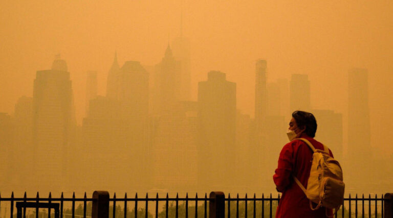 fumaça de incêndios florestais