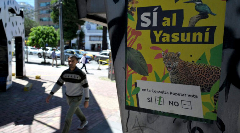 Equador contra petróleo Amazônia