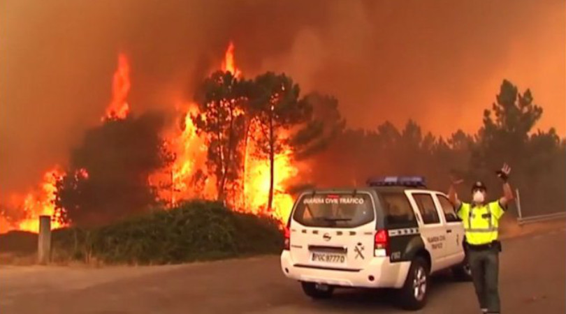 incêndios florestais Espanha Canadá