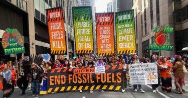 NY marcha antifóssil Climate Week 2023