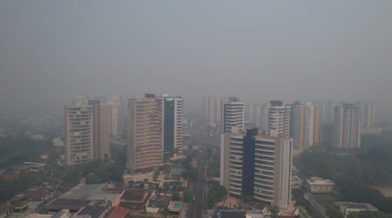 fumaça de queimadas Manaus