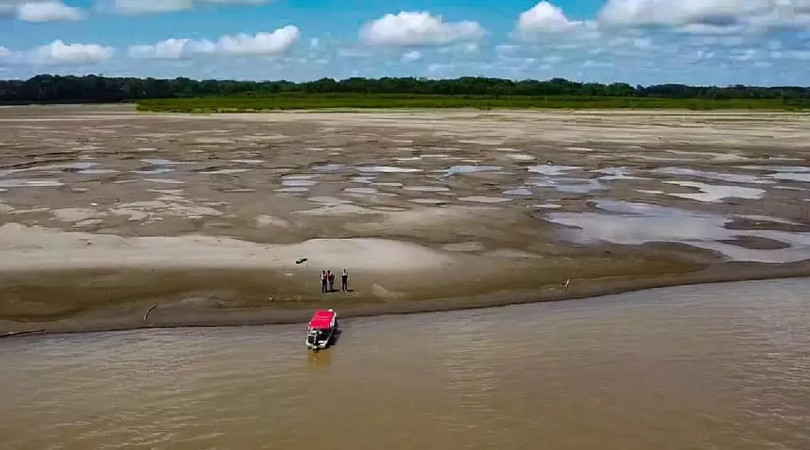 seca Amazônia rio Solimões