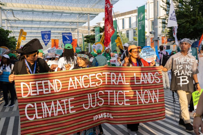 COP28 manifestacão Povos Indígenas