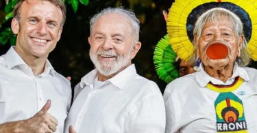 Lula Macron Raoni