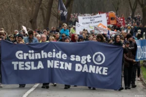 Tesla protestos Alemanha