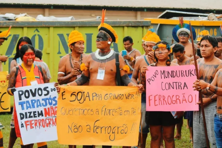 indígenas contra Ferrogrão