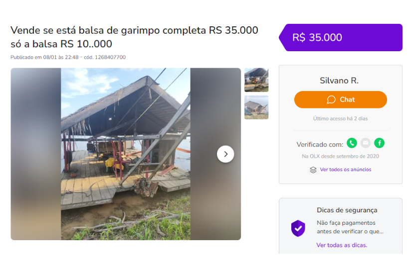mercúrio-e-balsas-para-garimpo-online