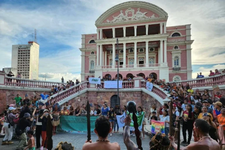 indígenas protesto antipotássio