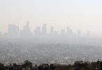 população EUA ar poluição