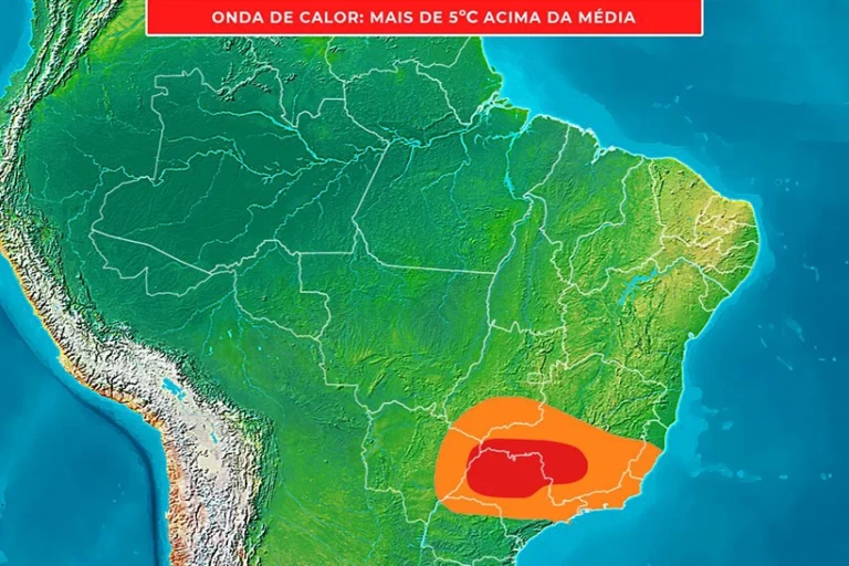 Calor centro-sul Brasil inverno