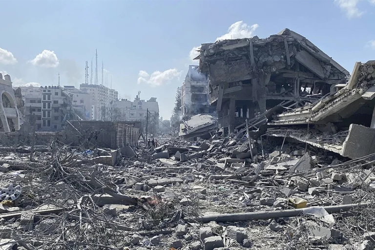 Custo carbono reconstrução Gaza emissões