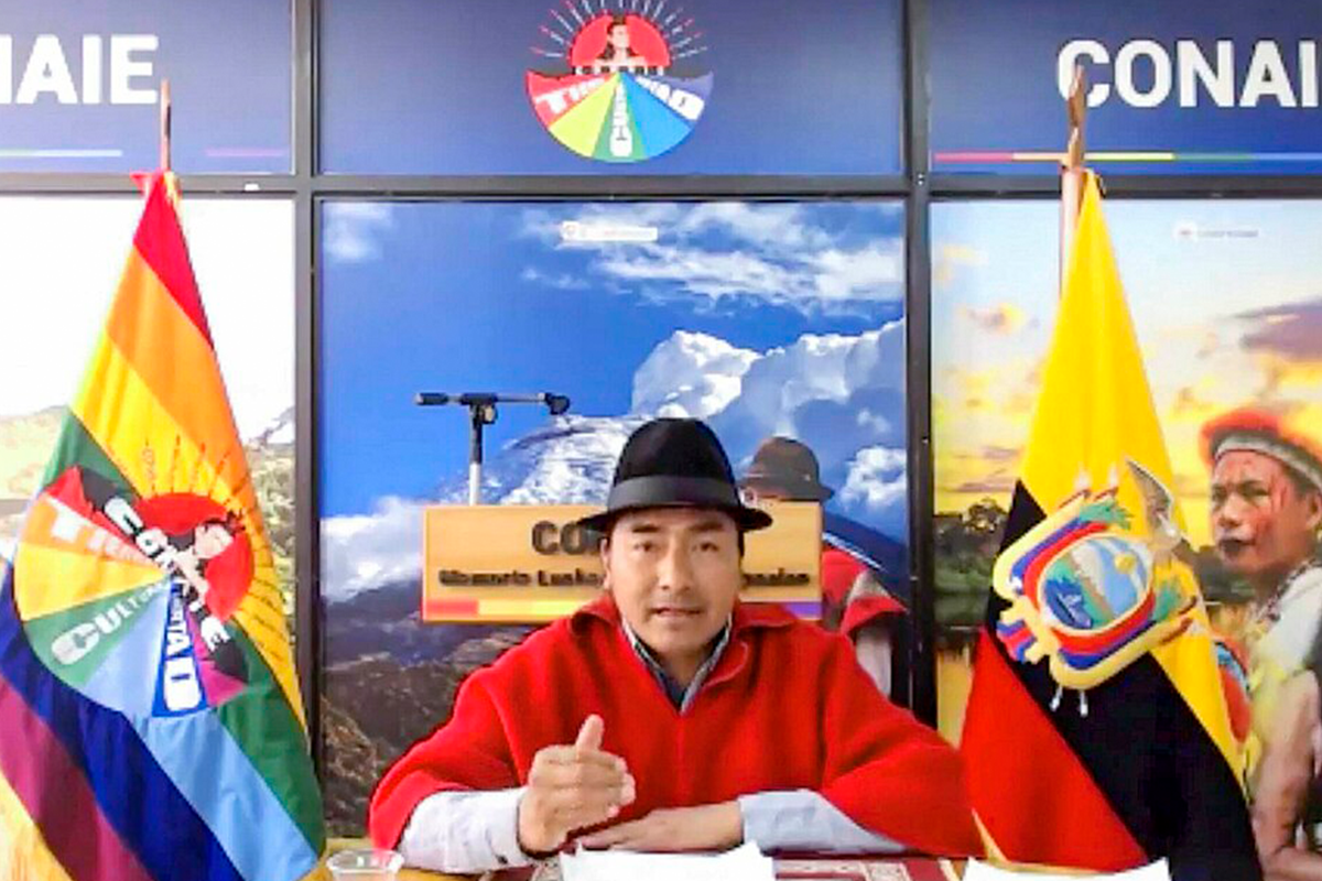 principal entidade indígena do equador exige respostas sobre vazamento de petróleo