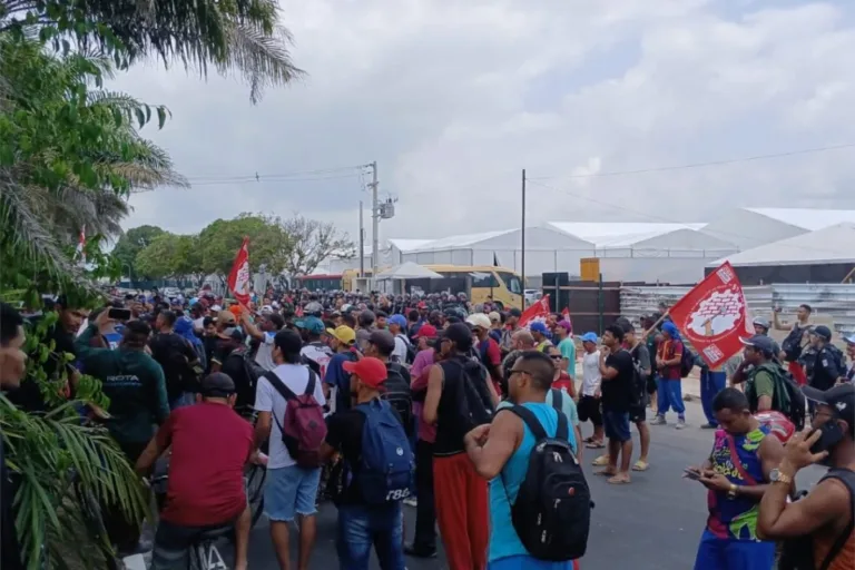 greve trabalhadores belém