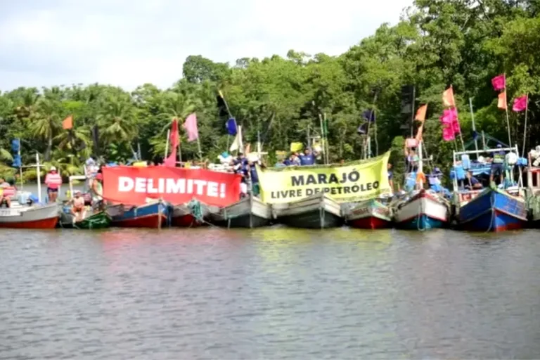 protesto pescadores de marajó