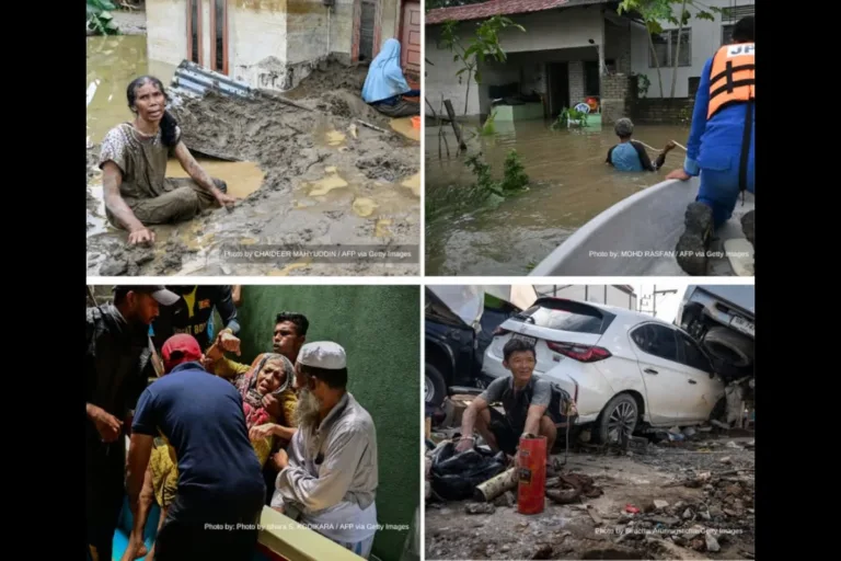 indonésios chuvas mortais
